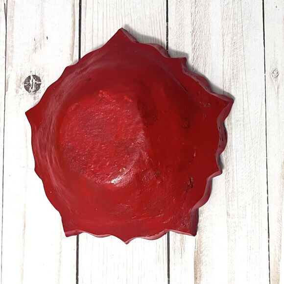 Old World Hand Painted Jeweled Indian Trinket Dish - Picture 3 of 5